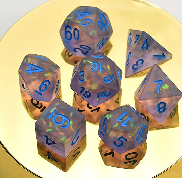 D20 7 ПК игральные кости на заказ для настольных игр