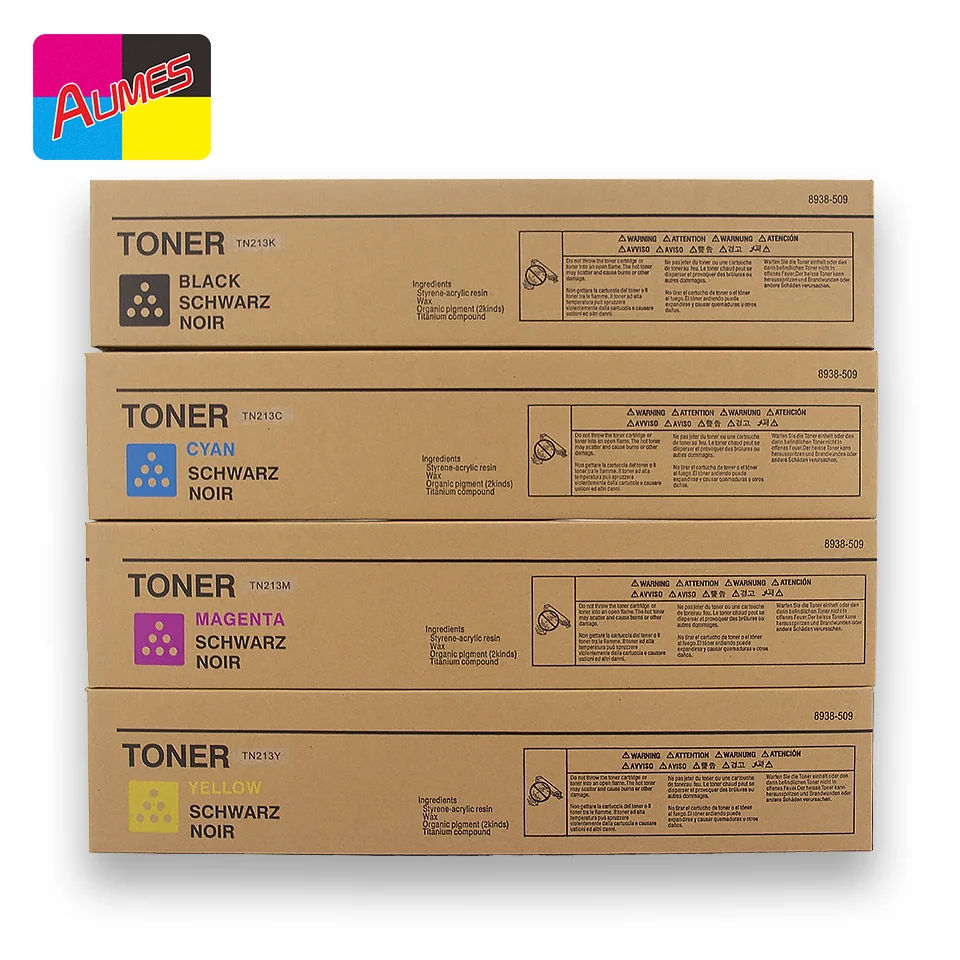 Japan Chemical Toner TN213 TN214 TN314 Color Toner Cartridges for Konica Minolta Bizhub C 200e 200 210 203 253 353 7720 7721