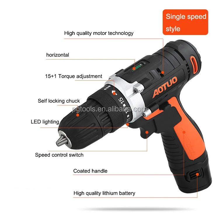 12V Rechargeable Lithium Battery Power Screw drivers Cordless Drill Multi fuction Electric Hand Drill Electric Screwdriver Kit