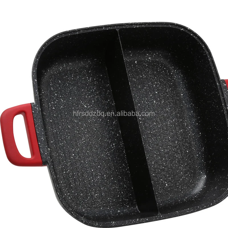 
Non Stick Frying Pan pot Electric Pan Steamer Machine Black Red Kitchenware 