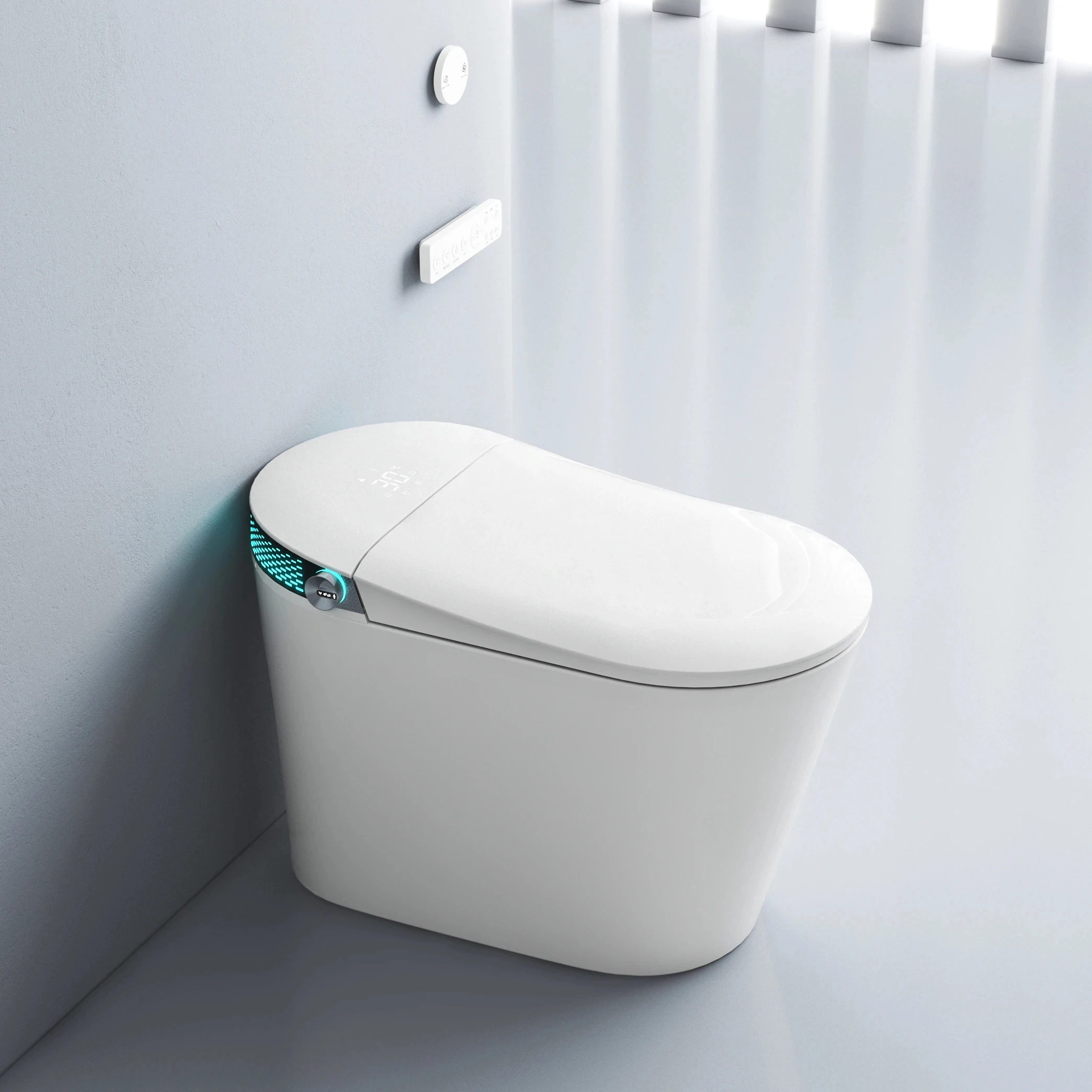 New  Arrival Elongated Smart Toilet Big Hole Widen Seating Electronic Intelligent Toilet cupc smart toilet