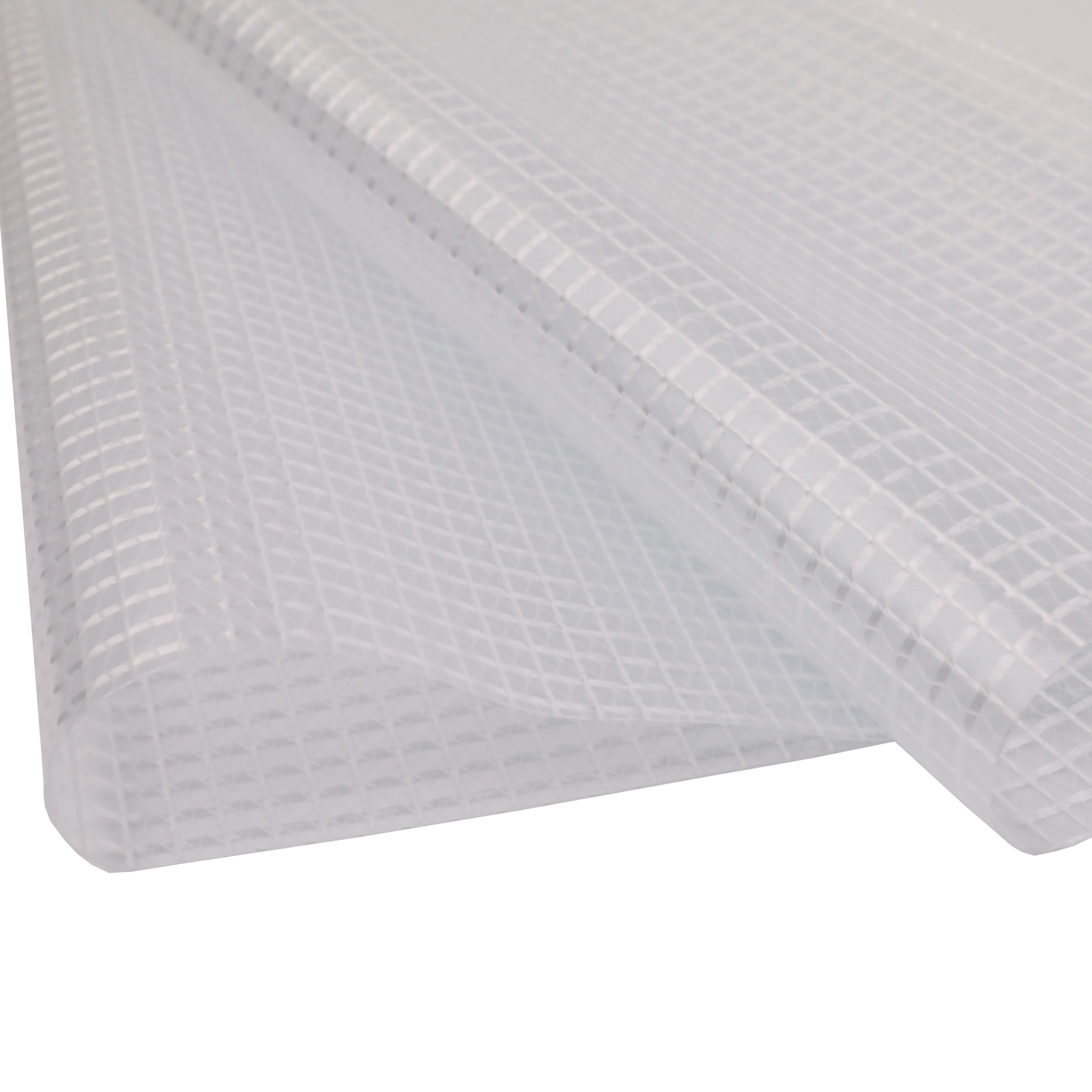 Lona Custom Competitive 3*3 PVC Coated Transparent Mesh Tarpaulin for Tents and Canopies