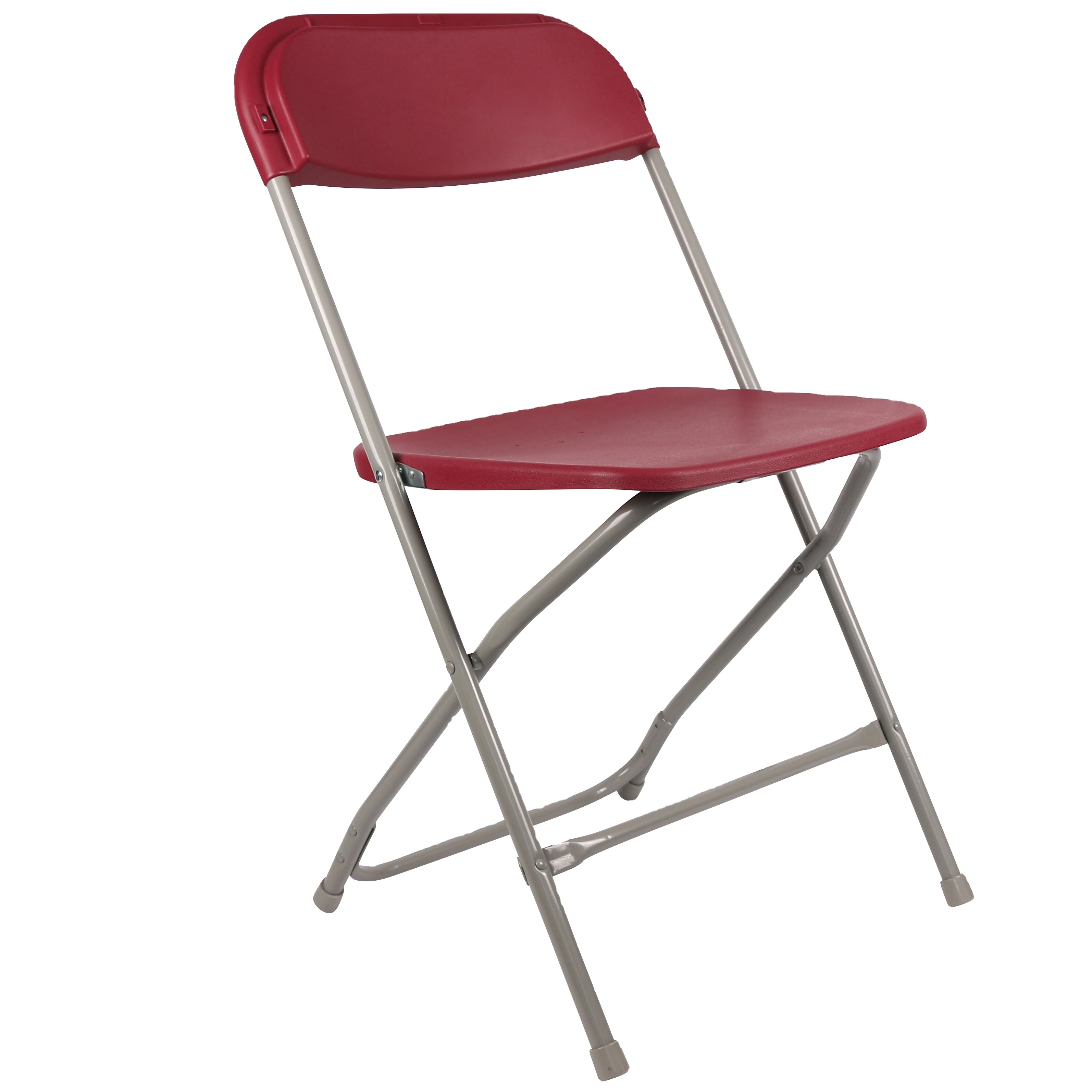 commercial grade red plastic folding chair heavy duty  chair