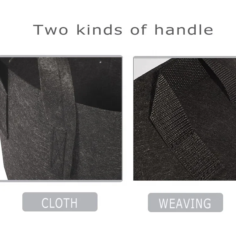 3-300 Gallon Garden Planter Reinforced with Thickened Non-Woven Fabric Heavy Weight Capacity Durable Felt Grow Bag for Plants