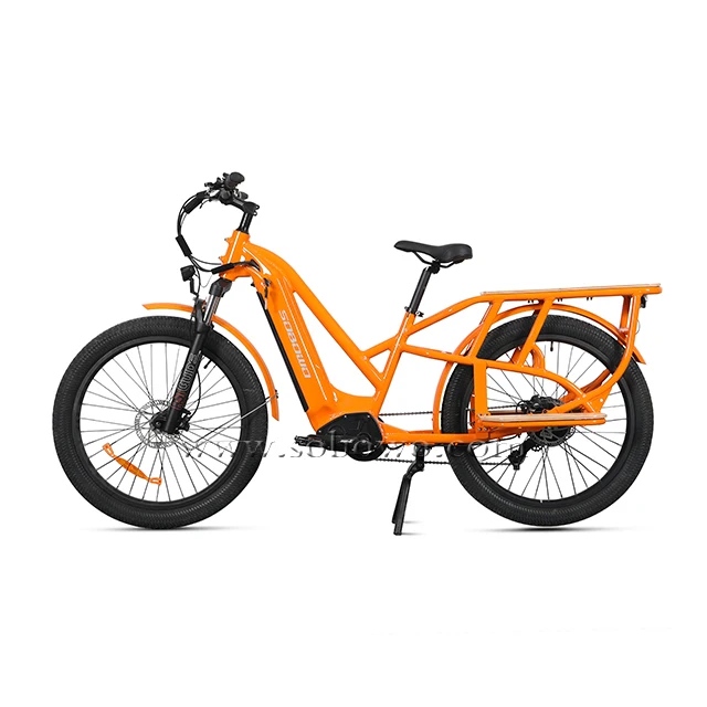SOBOWO Two-wheel drive 26 inch 750W 48V/20AH flexible electric motorcycle Cargo long range ebike carrying goods electric bike