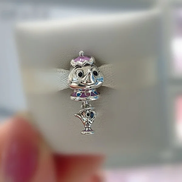 2025 Hot Style Beauty and the Beast Chain Charm Beads for 925 Original Bracelet Dancing Dangle Women DIY Jewelry