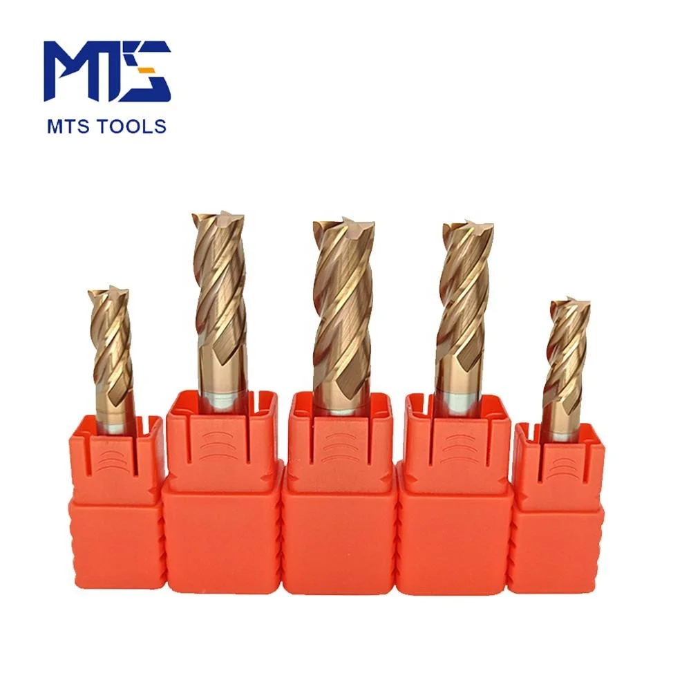 MTS HRC55 2 flute flat end mill is used cut mill