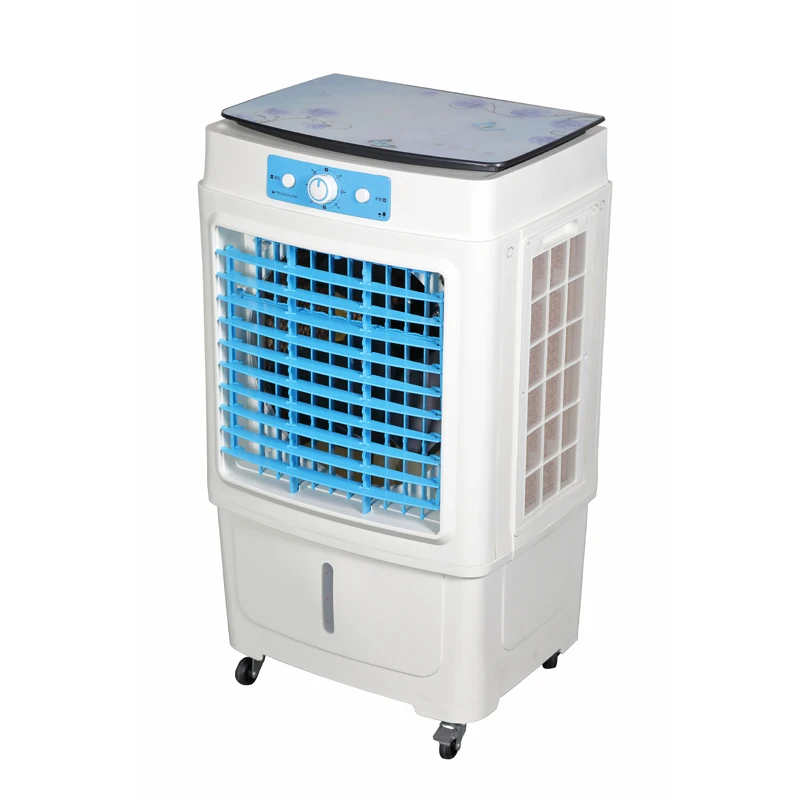 Быстрая отправка Испарительный воздухоохладитель для холодильной камеры 2020 Вьетнам Лидер продаж 5000m 3/h 35L стеклянная крышка маленький воздухоохладитель