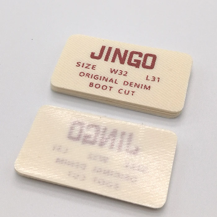 cheap price adhesive back woven label iron-on labels for clothing