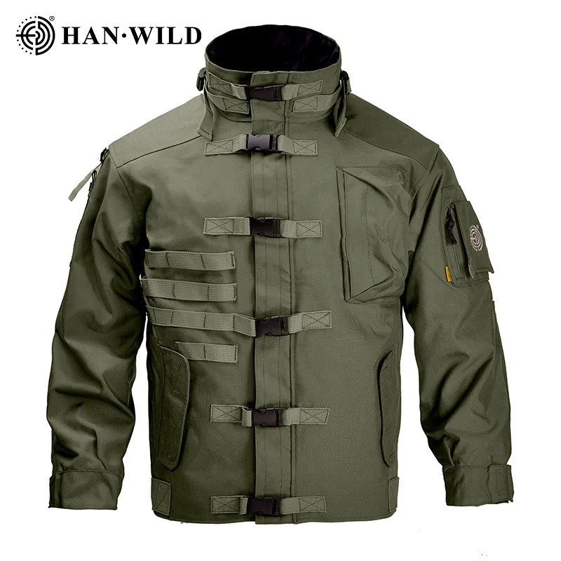 HAN WILD, оптовая продажа, Высококачественная ветровка с твердым корпусом, водоотталкивающая дышащая уличная куртка с MARK-I двигателем