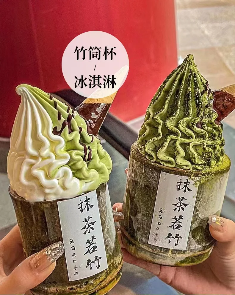 Home Decor Scented Candles Wedding birthday Companion Gifts Bamboo Tube beverage Bubble Tea Cup Round Stylish Ice Cream Cups