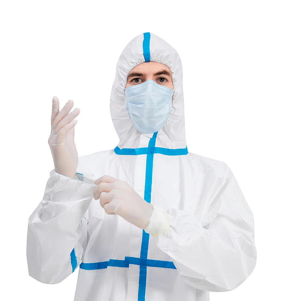 Factory Protection Chemical Protection Coverall Hazmat Type 3 4 5 6 Chinese Customized Designs Supplied