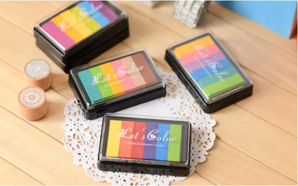 Экологичный 6 видов цветов чернильный коврик для детей DIY scrapbook craft handcraft
