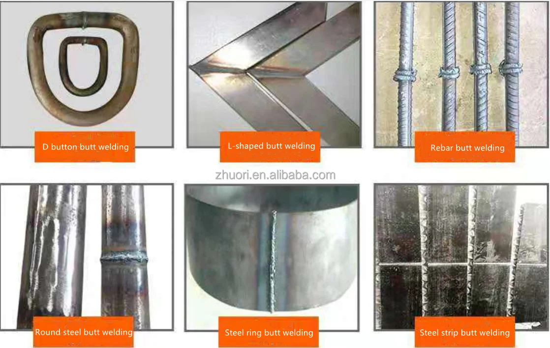 Zhuori Manufacturing High Quality Rebar, wire, bar butt welding machine is simple to operate and stable welding quality