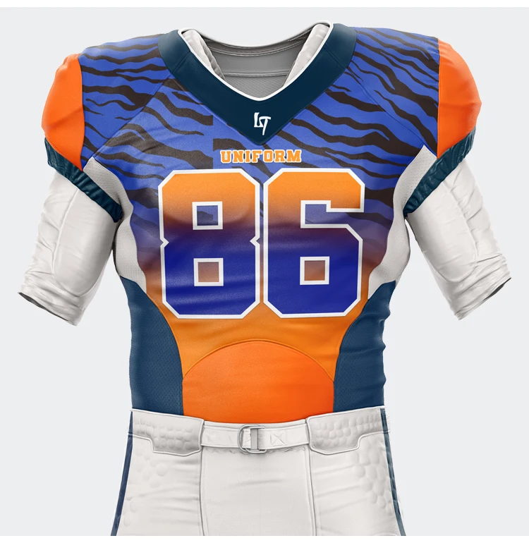 Football American Jersey Custom Made Pro Cut Practice American Football Jersey