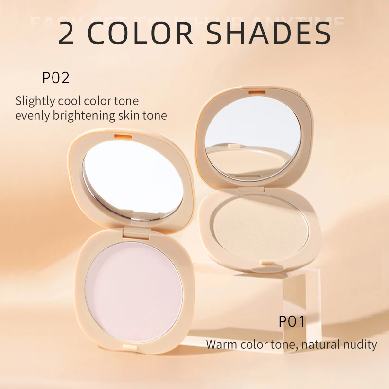 Custom Face Makeup Private Label Press Setting Powder Vegan Matte Foundation Powder Waterproof Smooth Compact Powder