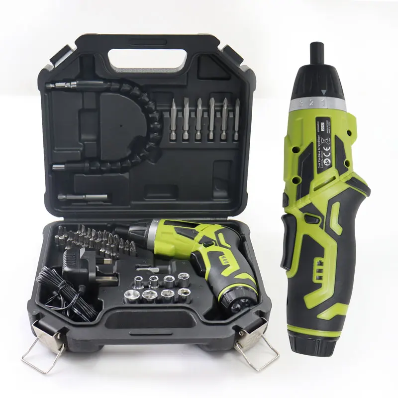 Набор бытовых электрических отверток, набор перезаряжаемых беспроводных отверток с отверткой, 45 шт. бит