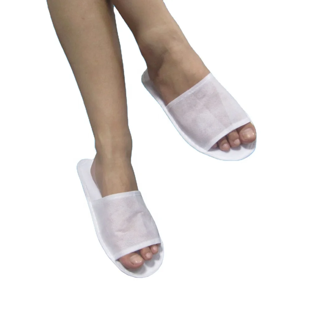 Close toe Open Toe Nonwoven White Hotel slipper Disposable Spa Pedicure Foot Massager Slippers