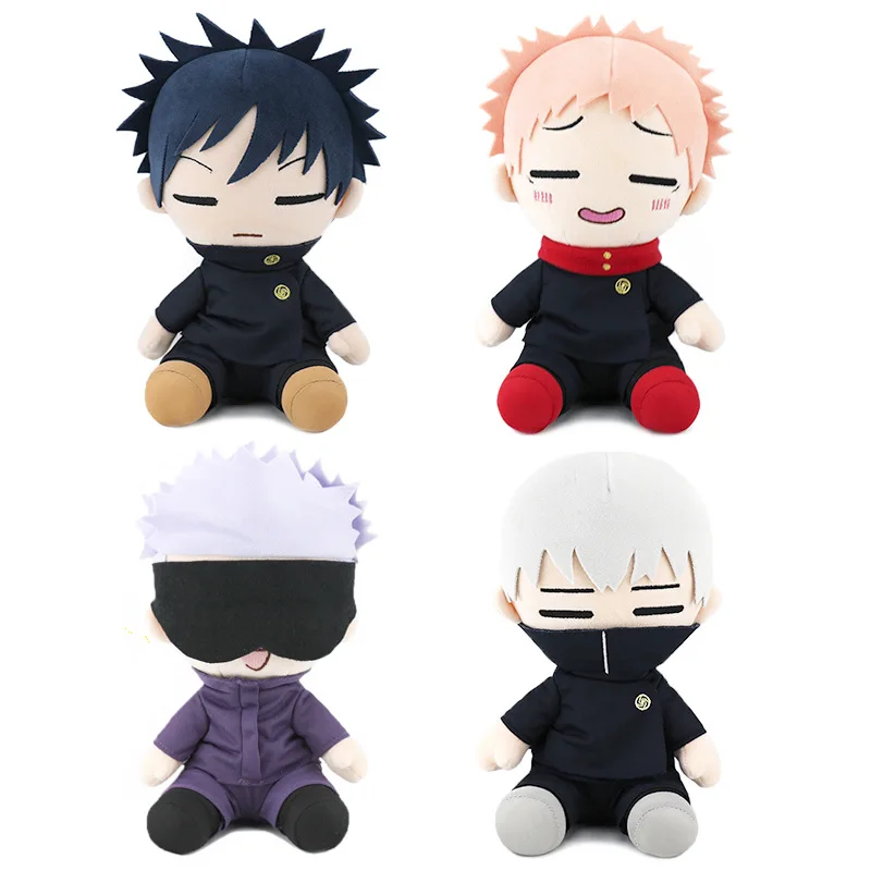 6 Design High Quality Stuffed & Plush Anime Jujutsu Kaisen Figures in sitting style as Promotion Gifts