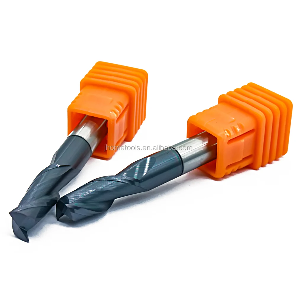 HEM2F06060050 6mm 2 flutes HRC65 carbide end mills square endmill in milling cutter for hardened steel working
