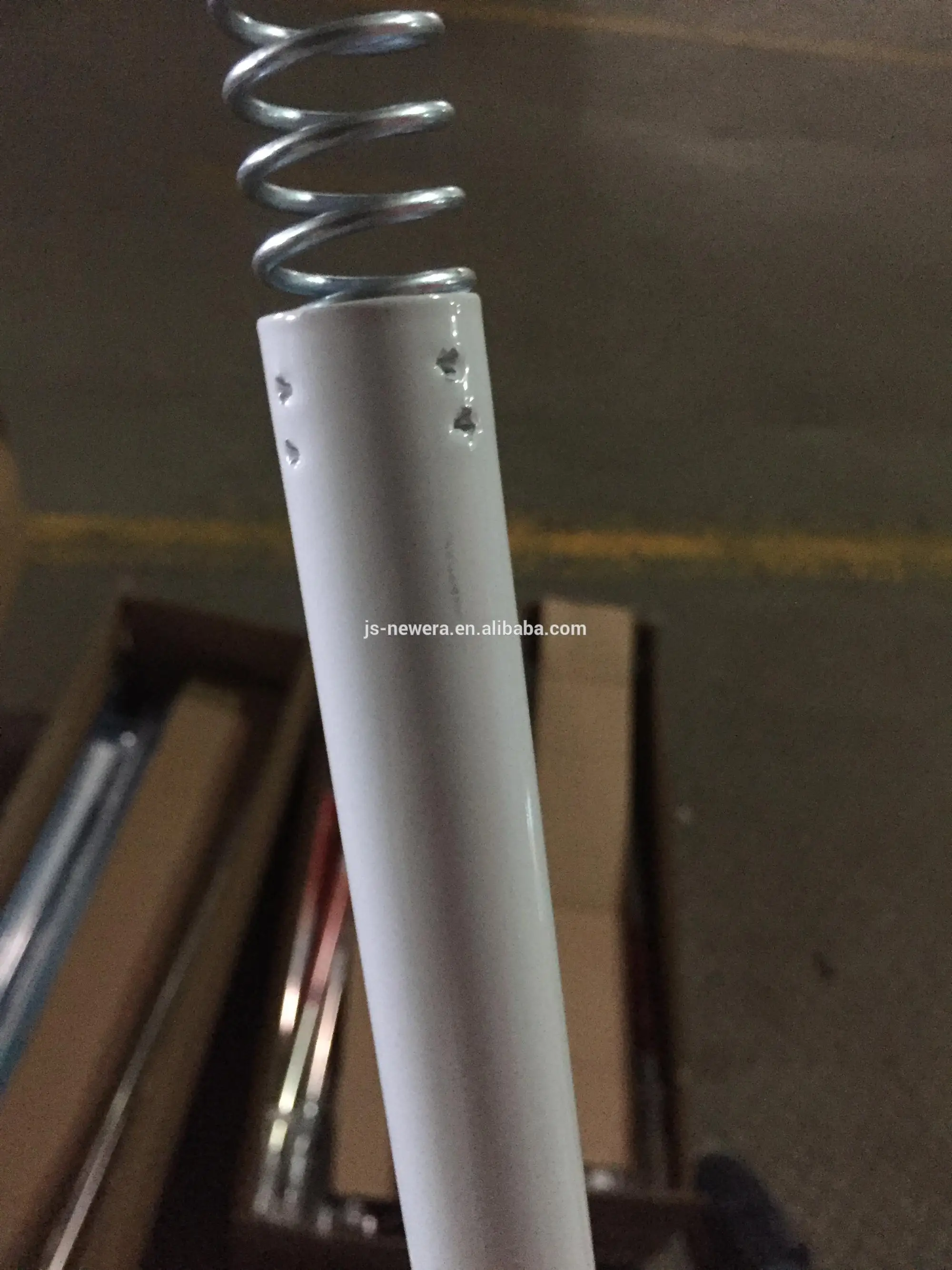 Aluminium extend-retract Straight Shower curtain rod Shrinked Polybag packing