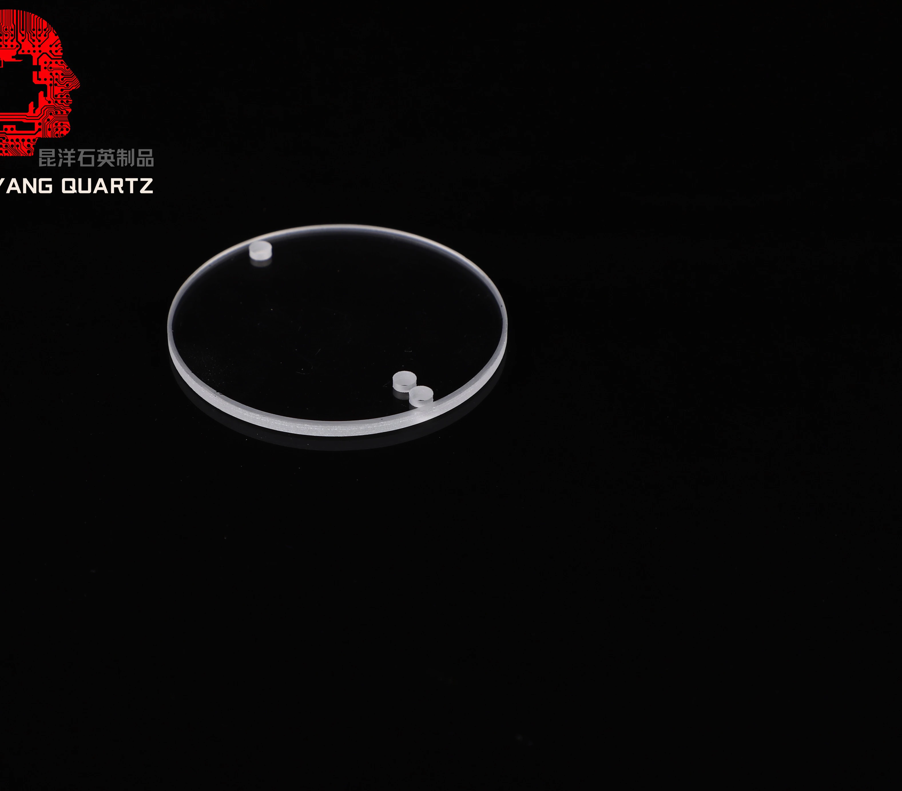 manufacturer customized high temperature resistant round quartz glass discs