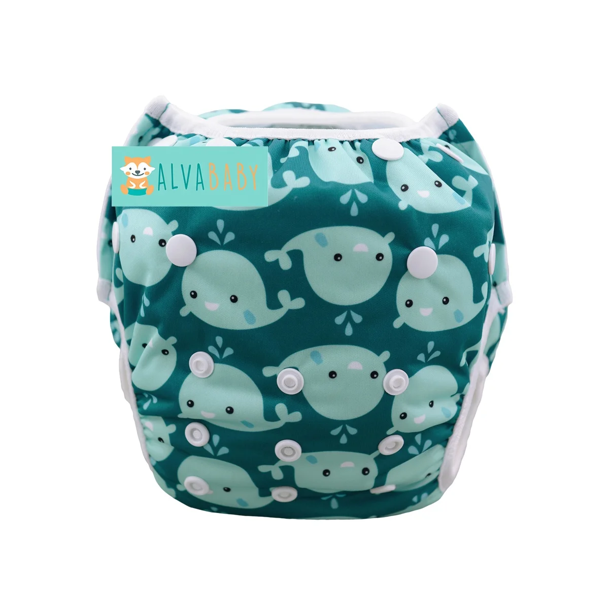 ALVABABY Wholesale Whale Pattern Wholesaler Swim Nappies Baby Swimming Diapers