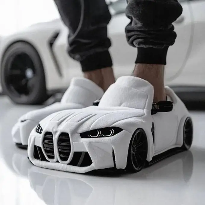 Cool Racing Car Slippers Soft and Comfortable Anti-Slip Outdoor Platform Slippers for Summer Spring Autumn Seasons
