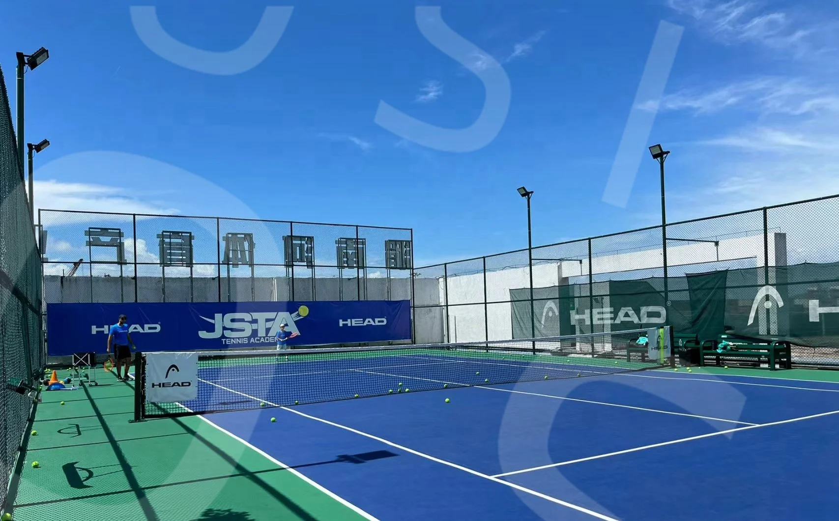 Osi Outdoor Tennis Court Play Tennis Sports Playground Q235 Steel Mesh