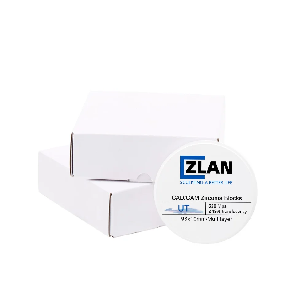 Zirconium UT 98mm 18mm Zirconia White Block Dental Zirconia block for Dental lab