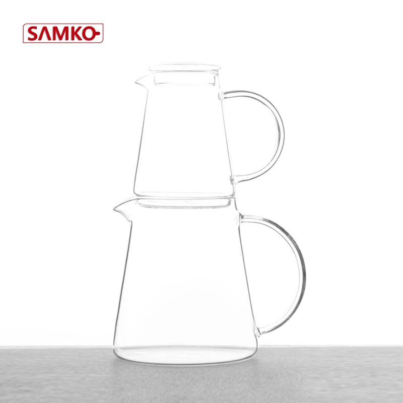 Маленький Стеклянный Кувшин с ручкой, мини-стеклянный молочный кувшин