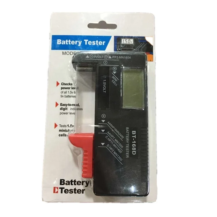 9V 1.5V And Button Cell AAA AA C D Digital Universal Battery Tester
