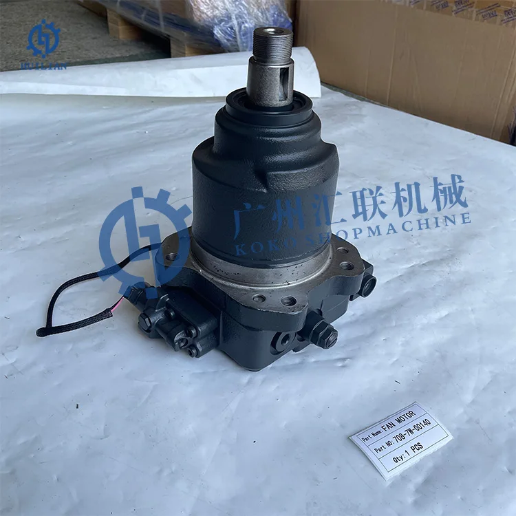D155A D275A-5R D155AX-6 Hydraulic Gear Fan Motor Parts Dozer accessories Fan Pump Assembly 708-7W-00140 708-7W-11520 Fan motor