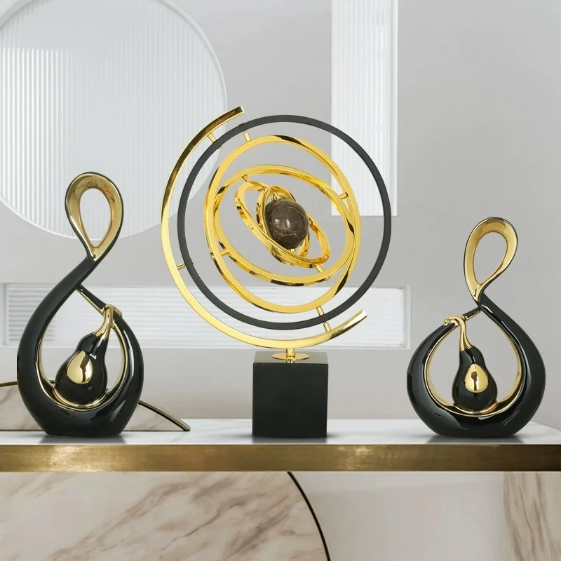 Light luxury globe ornaments           Office desktop decoration ornaments home accessories