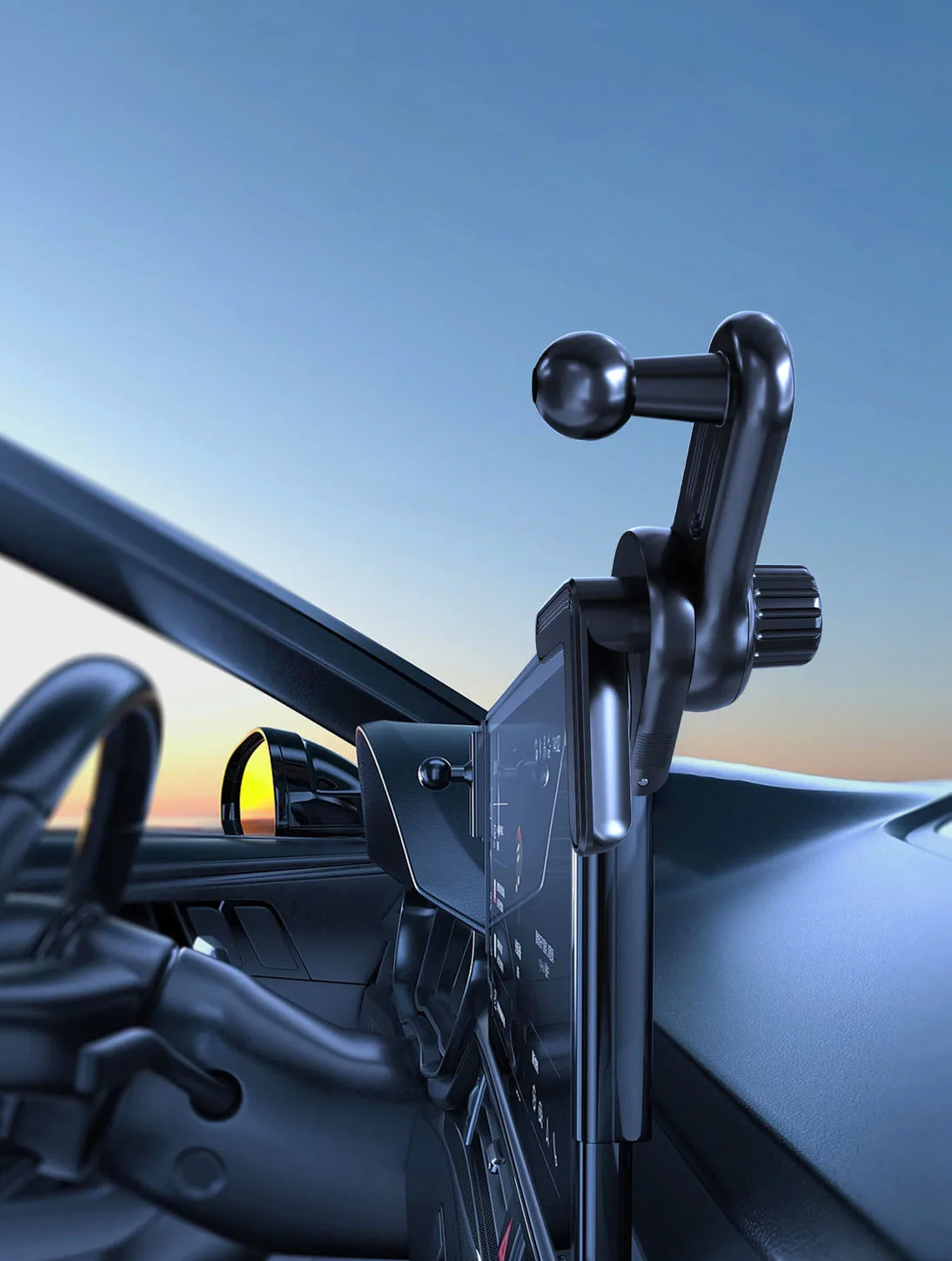 No Glue Model 3/Y Accessories Universal Phone Mount Holder for Tesla Model 3 Model Y