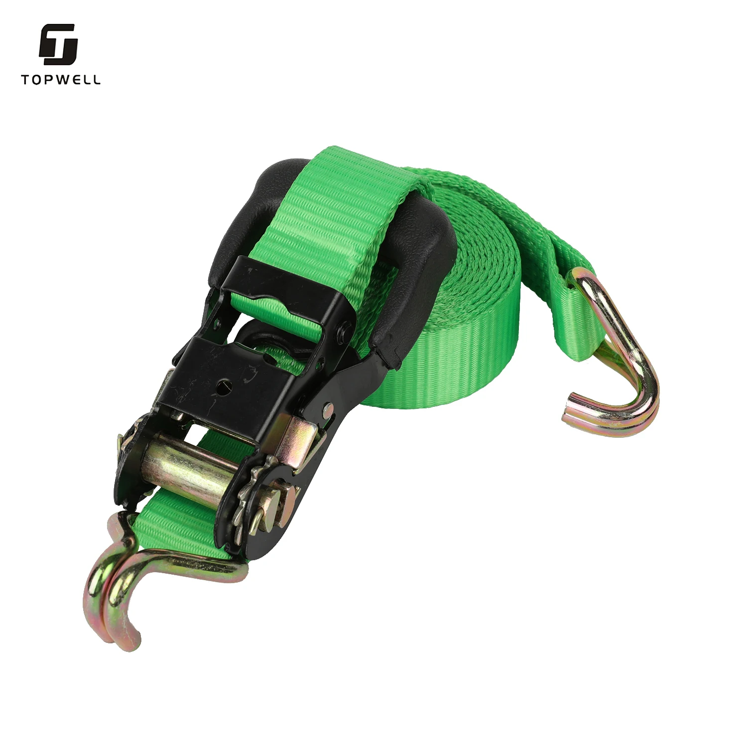 100% полиэстер лямки бесконечные Ratchet сковать двойной j-крючок, стяжный грузовой галстук вниз Ratchet ремень