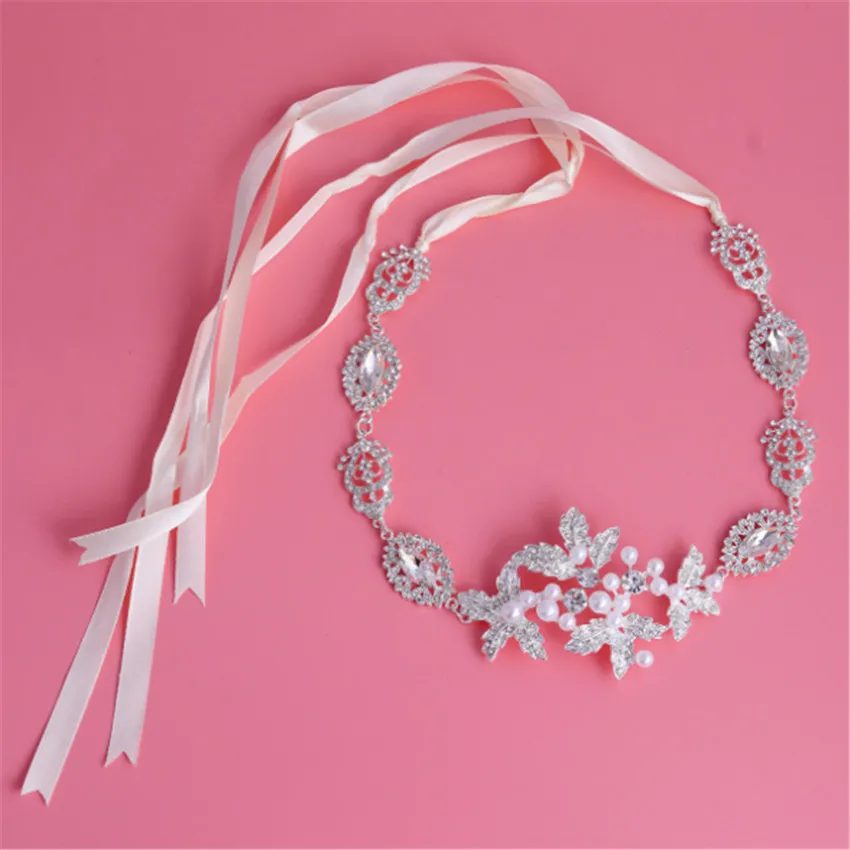 Украшения для невесты, оптовая продажа, головной убор, повязка для волос, инкрустированные стразами, жемчужинами, аксессуары для волос, женские свадебные украшения