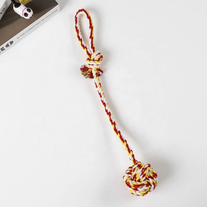 High Quality Durable Bite Toy Double Knot Rope Dog Chew Eco-Friendly Cotton Rope Dog Toys For Dogs