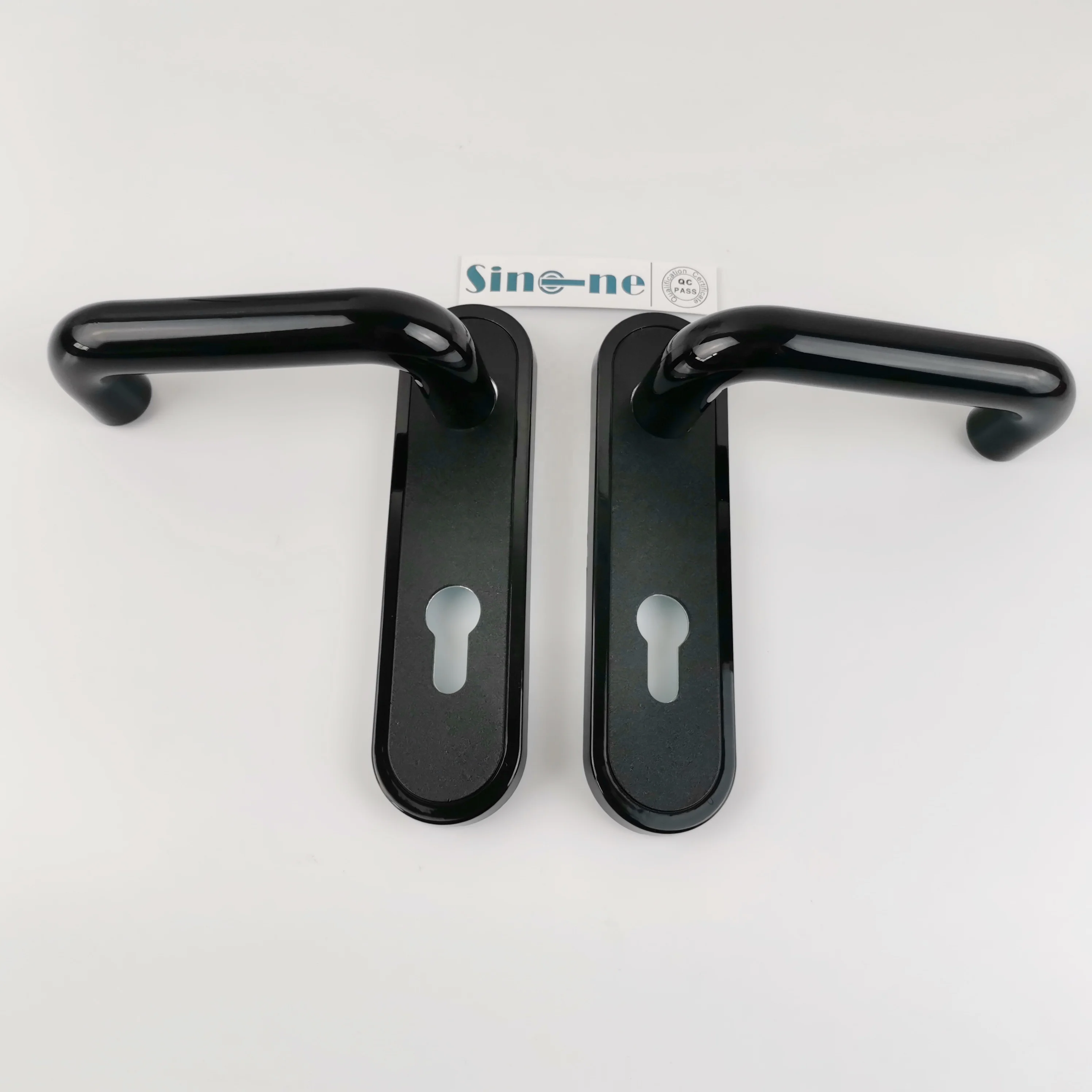 Modern door handle Nylon lock handle plastic lever for mortise lock white black gray color in medical doors aluminium doors
