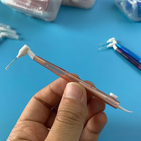 OEM ODM Custom l Shape Interdental Brushes Dental Teeth Cleaning Brushes Portable Oral Hygiene Cleaning Care