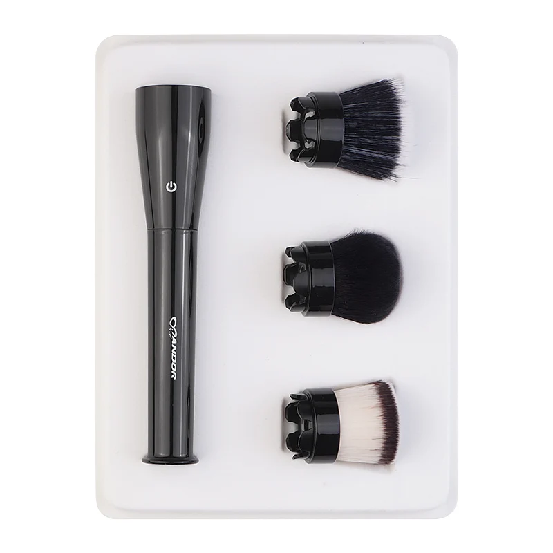 
Superior quality 3 in 1patent design rotating electric beauty instrument private label brush multifunctional makeup brush set 