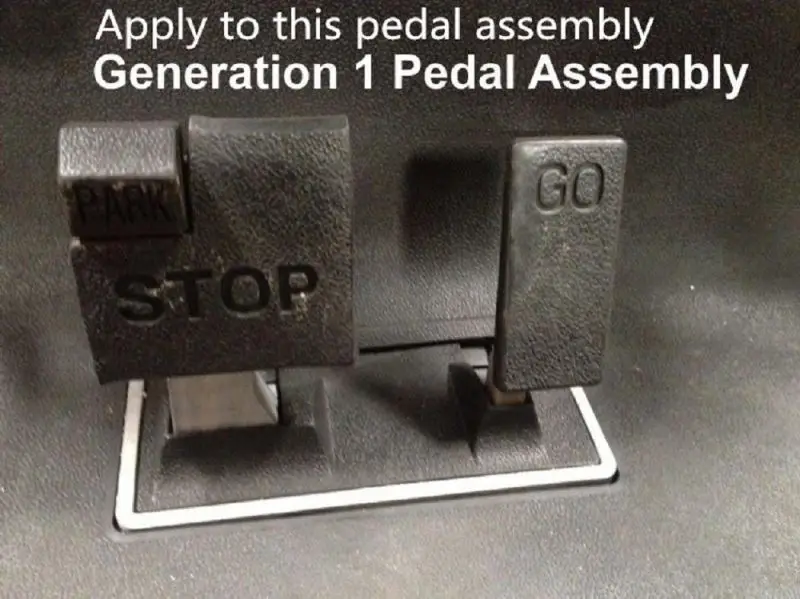 
102500001 Accelerator, Club car parts (1nd gen) Electric 2004-2008 Precedent accelerator pedal assembly 