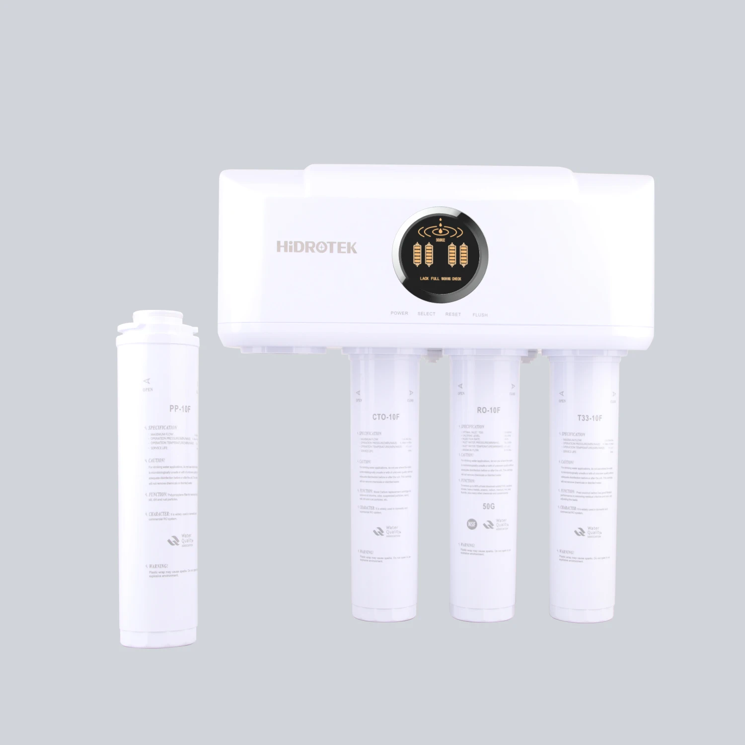 Household 4 Stage TDS Monitoring  and Filter Life Display Ro Water System