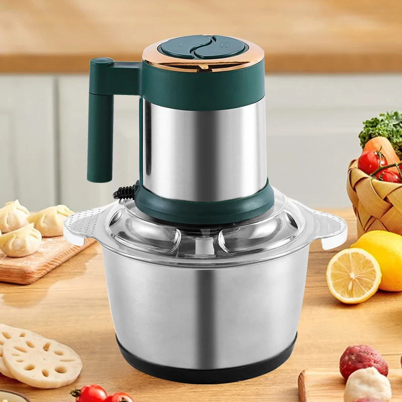 3000W Sale Meat Grinder 2In 1 The Brown Stainless Steel Blender Electric Vegetable And Meat Grinder