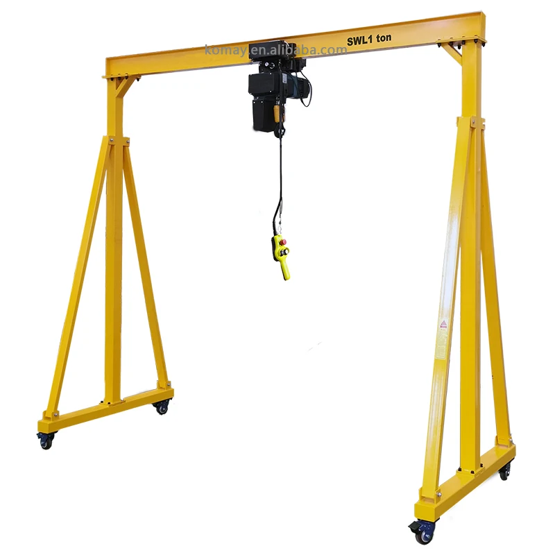 5 Ton Adjustable Portable Mobile Gantry Cranes Light Duty Mini Lifting Gantry Crane