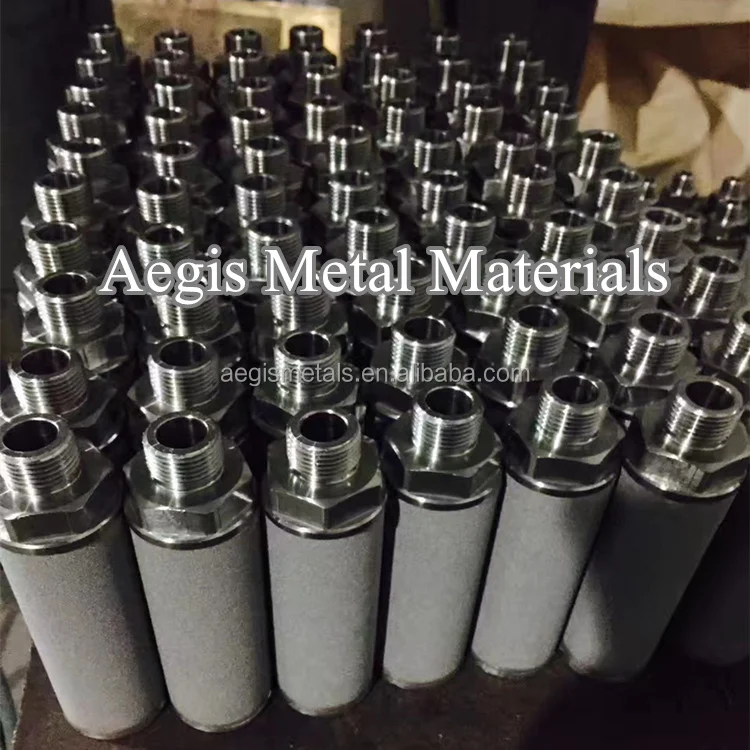 Ozone Diffuser Sintered Air Sparger 0.5Micron 0.2 Micron Stainless Steel Powder Sintered Filter