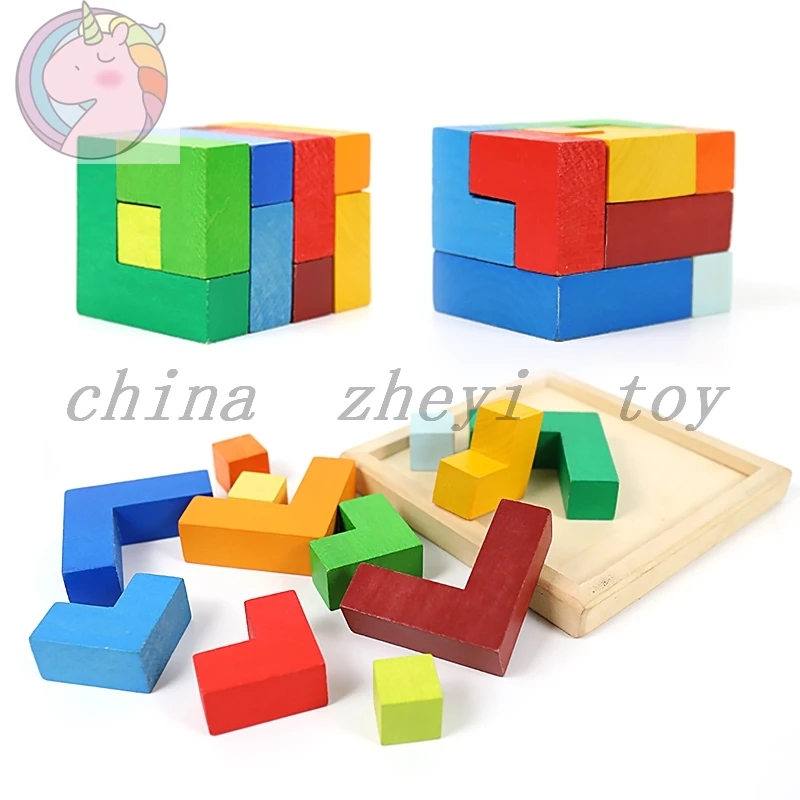 Factory direct sale Wooden Puzzle Jigsaw educational toys games custom kids kitchen  toys and other toys  parts