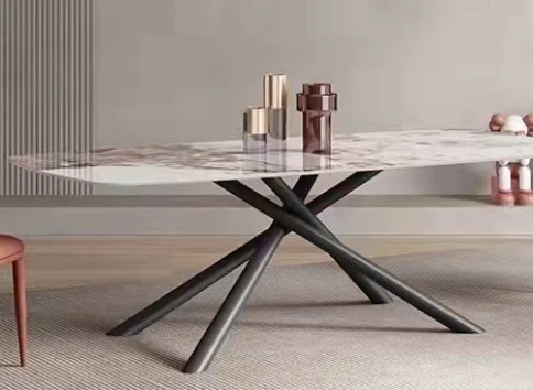 Free Sample Marble Glass Designs Extendable Modern Folding Luxury Chair Acrylic Furniture Wood Dining Table