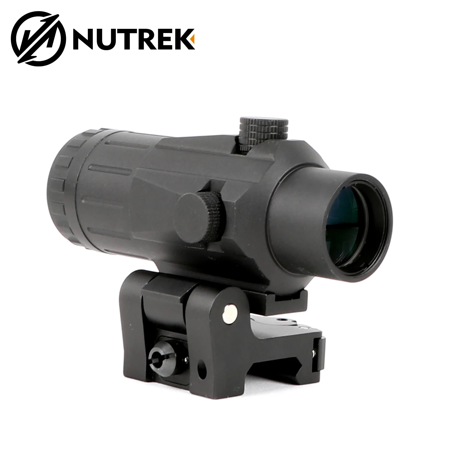 NUTREK OPTICS ECHO Tactical 3X Magnifier Scope with Flip to Side QD Mount combo for Holographic Red Dot Sight