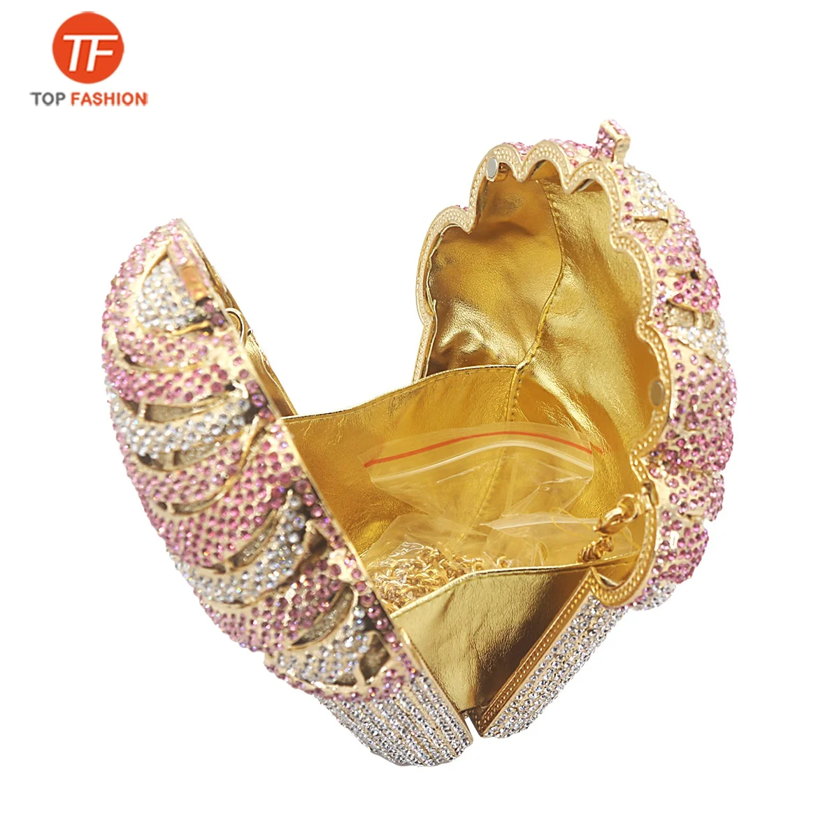 Luxury Cupcake Ice Cream Crystal Clutch Purses Bridal Wedding Party Purses from Factory